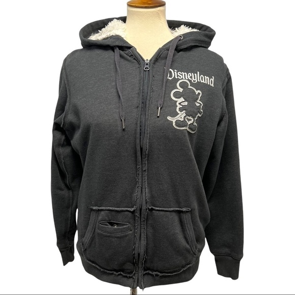 Disney Tops - Disney Parks 55th Anniversary Shaggy Fleece Lined Full Zipper MickeyHoodie